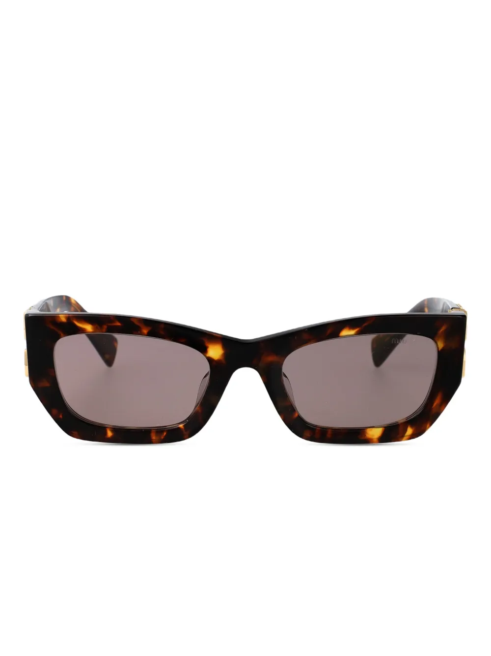 Miu Miu Eyewear lentes de sol con armazón estilo carey | marrón | Image 1