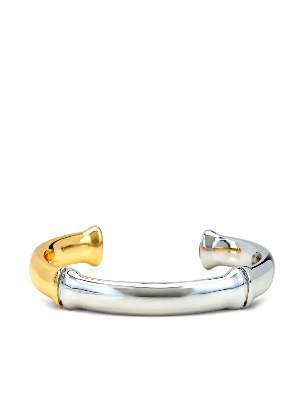 Kenneth Jay Lane Bamboo ブレスレット - シルバートーン Kenneth Jay Lane Bamboo ブレスレット - シルバートーン