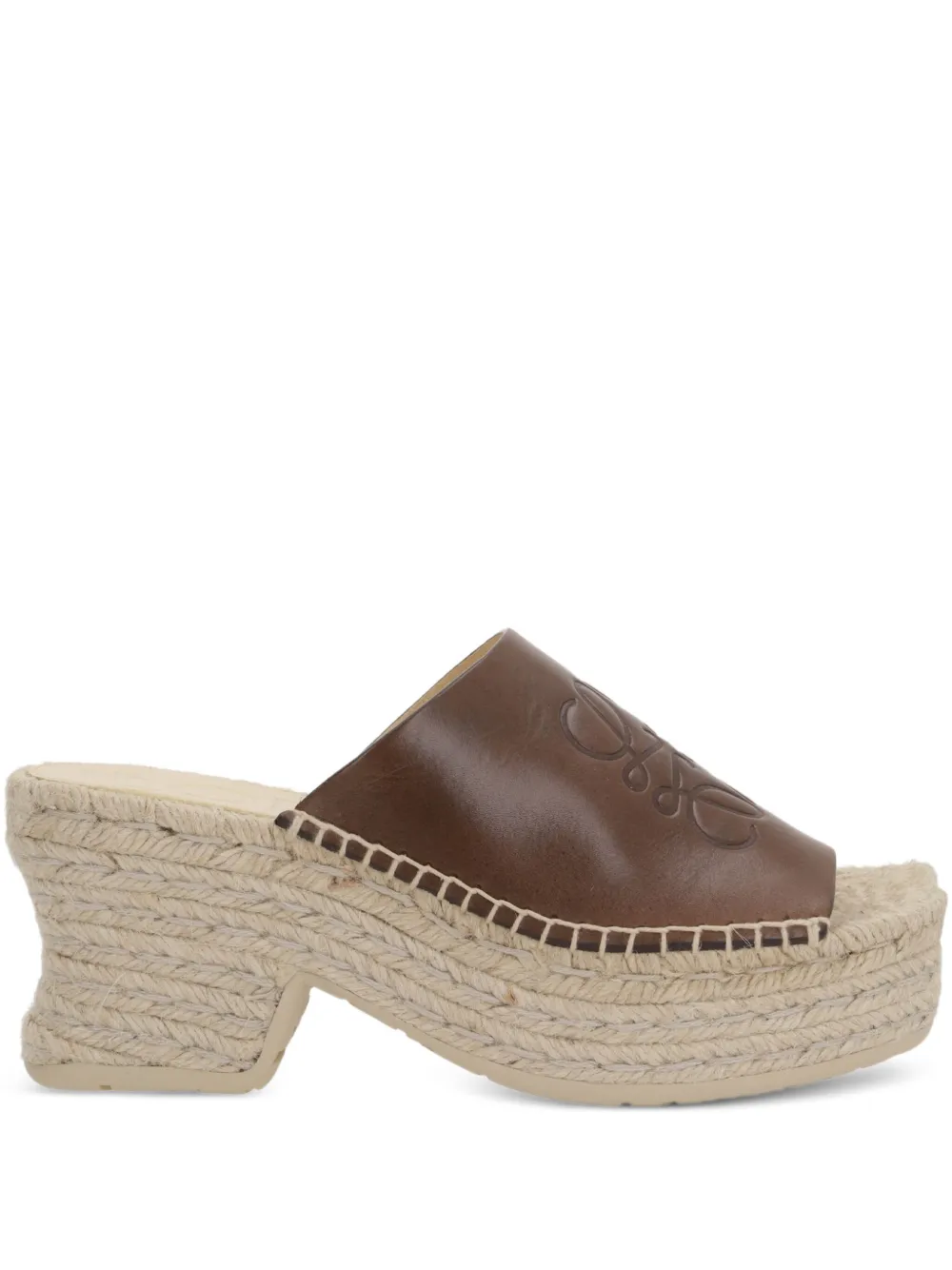 LOEWE 80mm Petal espadrilles Brown