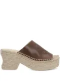 LOEWE 80mm Petal espadrilles - Brown