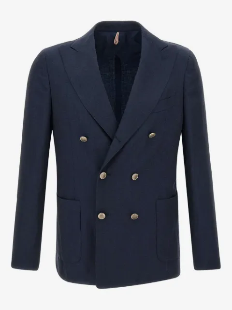 Santaniello blazer con doble botonadura