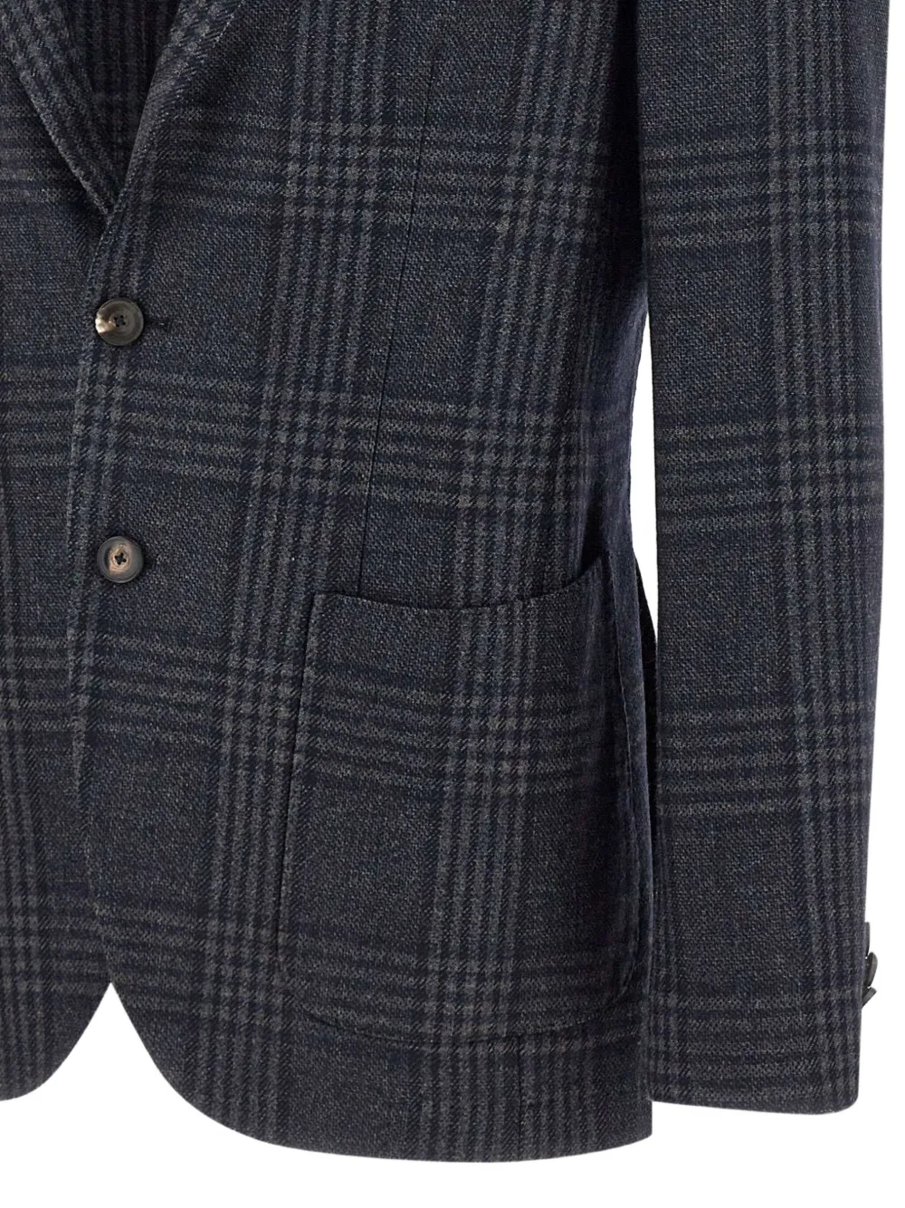 Santaniello Blazer met enkele rij knopen Blauw