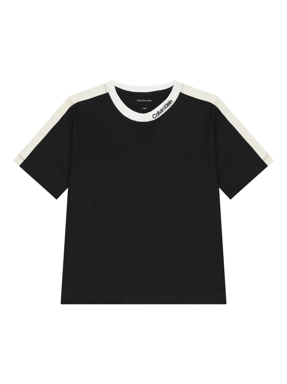 Calvin Klein Kids Katoenen T-shirt Zwart