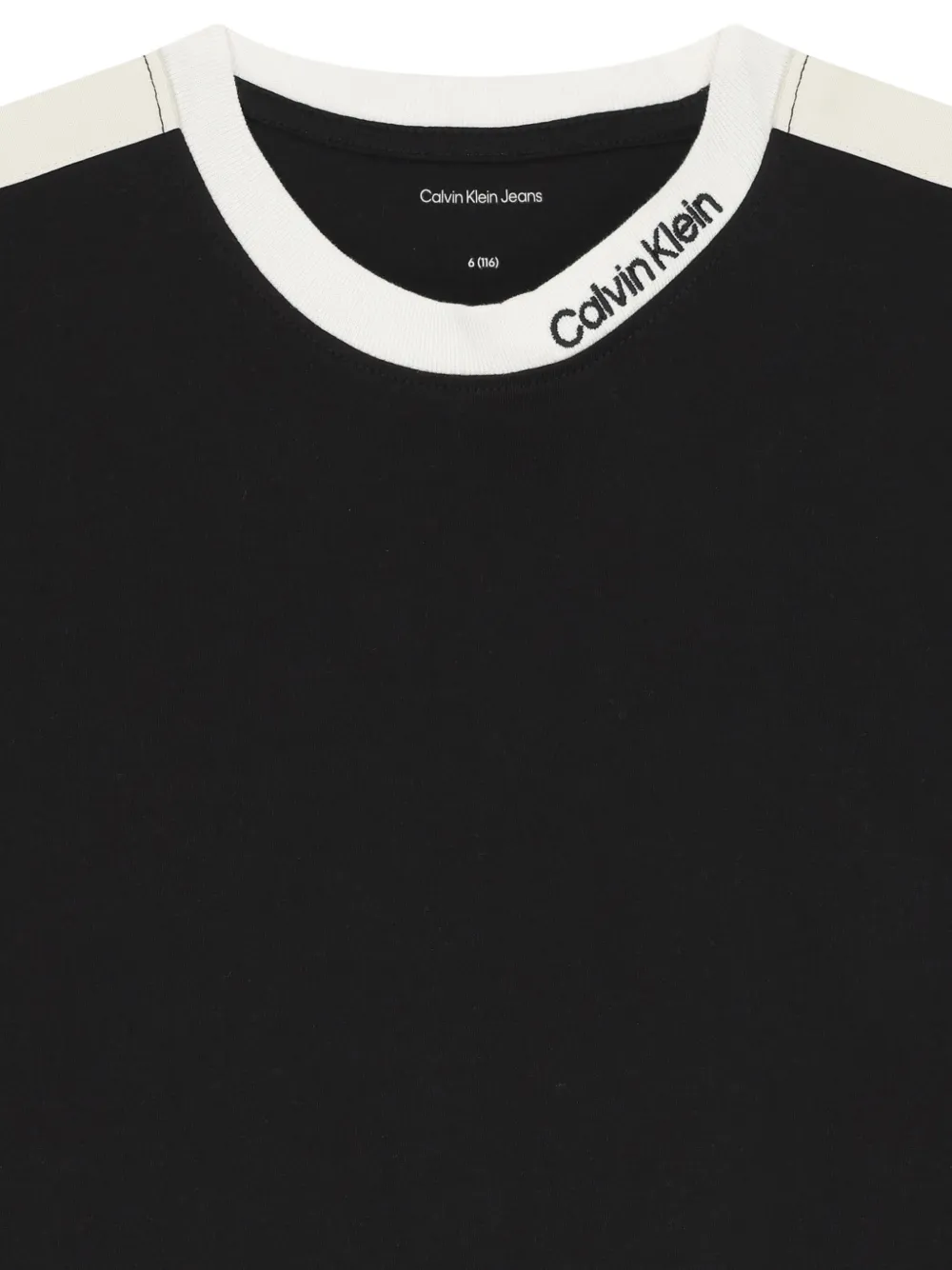 Calvin Klein Kids Katoenen T-shirt Zwart