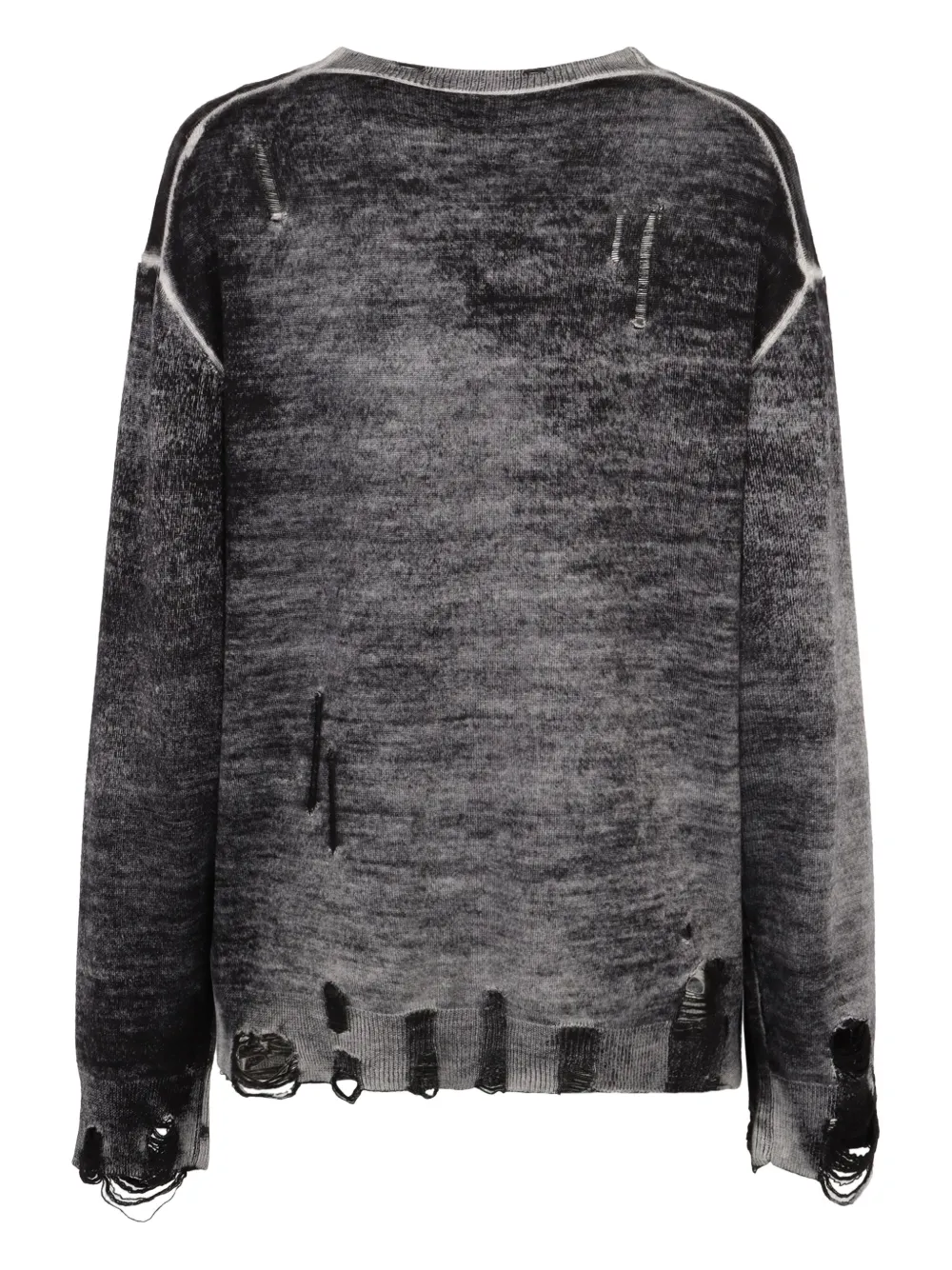 R13 Vest van merinowol Zwart