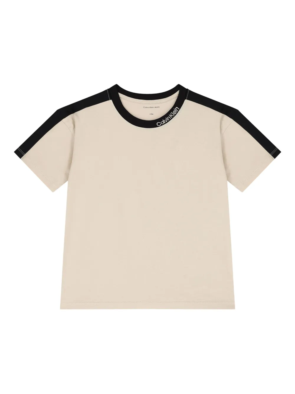 Calvin Klein Kids Katoenen T-shirt Beige