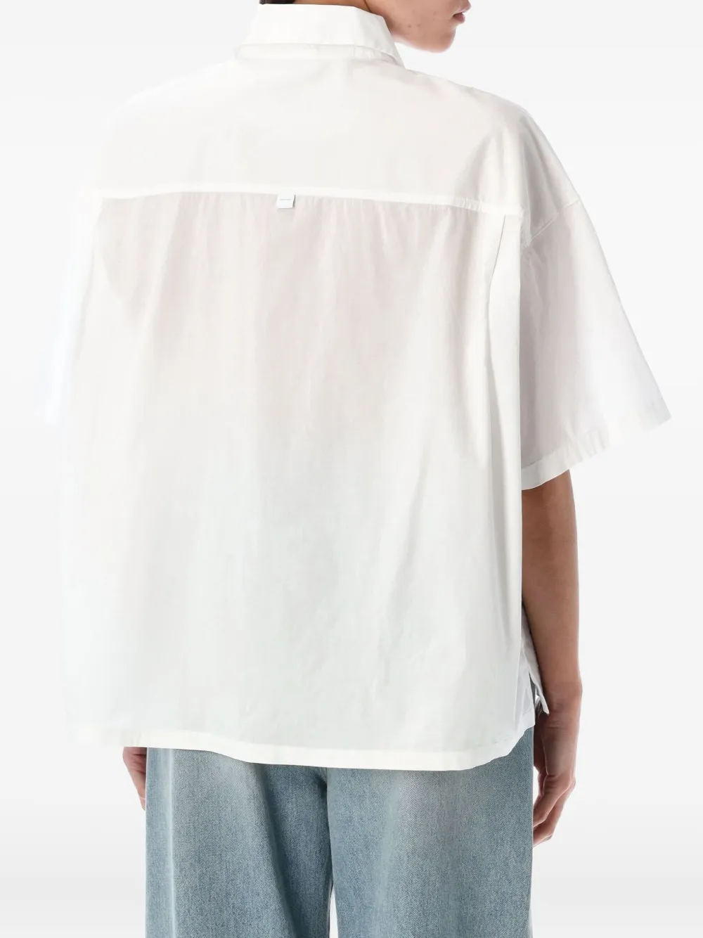 Calvin Klein short-sleeve button-up shirt - Wit
