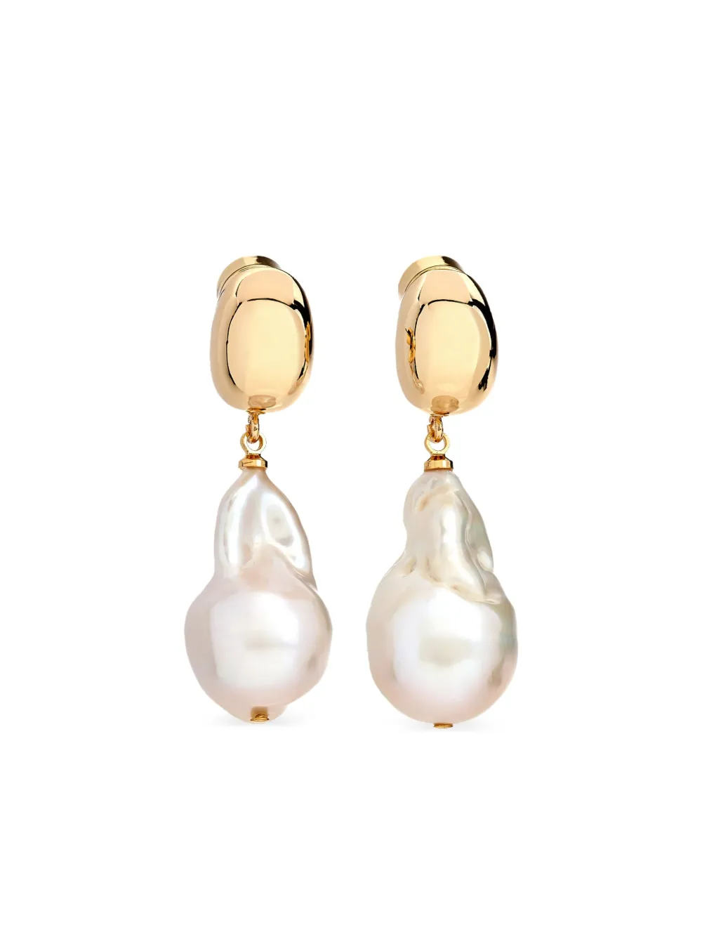 pearl-embellished drop earrings