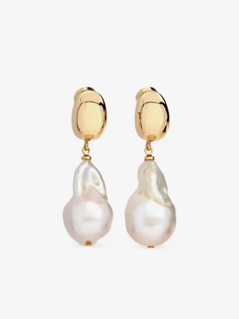 Kenneth Jay Lane pearl-embellished drop earrings 