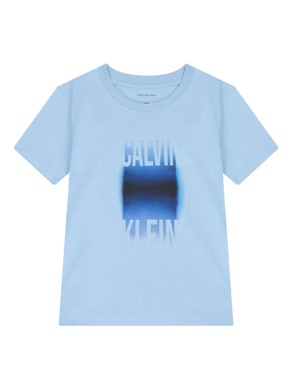 Calvin Klein Kids cotton T-shirt Blauw