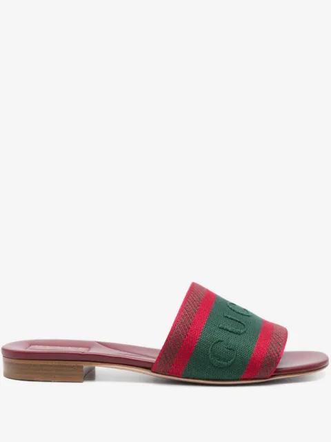 Gucci sandalias con motivo del logo