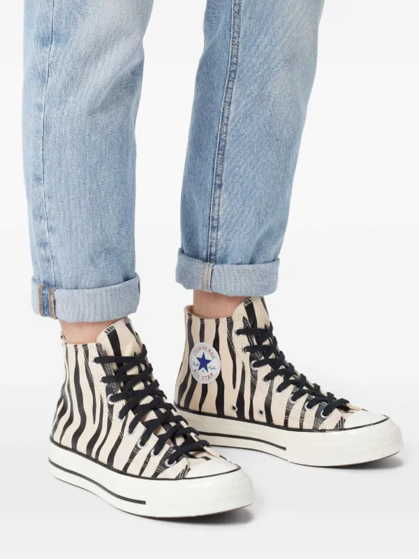 茶 904 Converse Chuck Taylor Zebra Sneakers | Neutrals | FARFETCH RO
