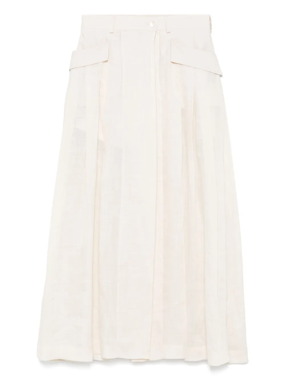 Alberta Ferretti robe longue à col roulé | tons neutres | Image 1