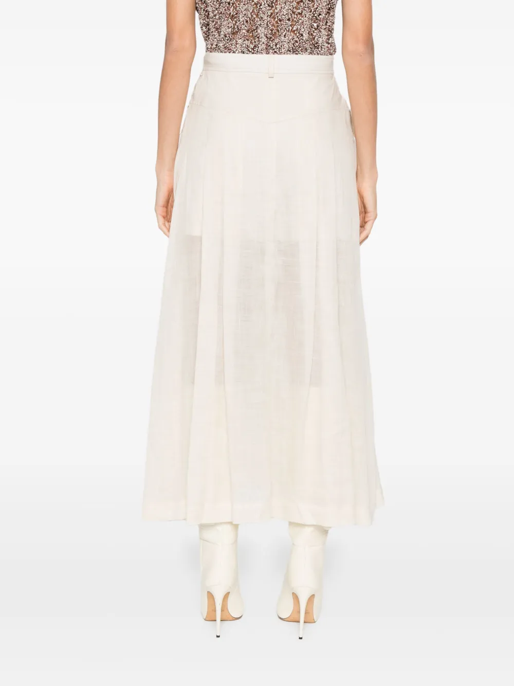 Alberta Ferretti Maxi-jurk Beige