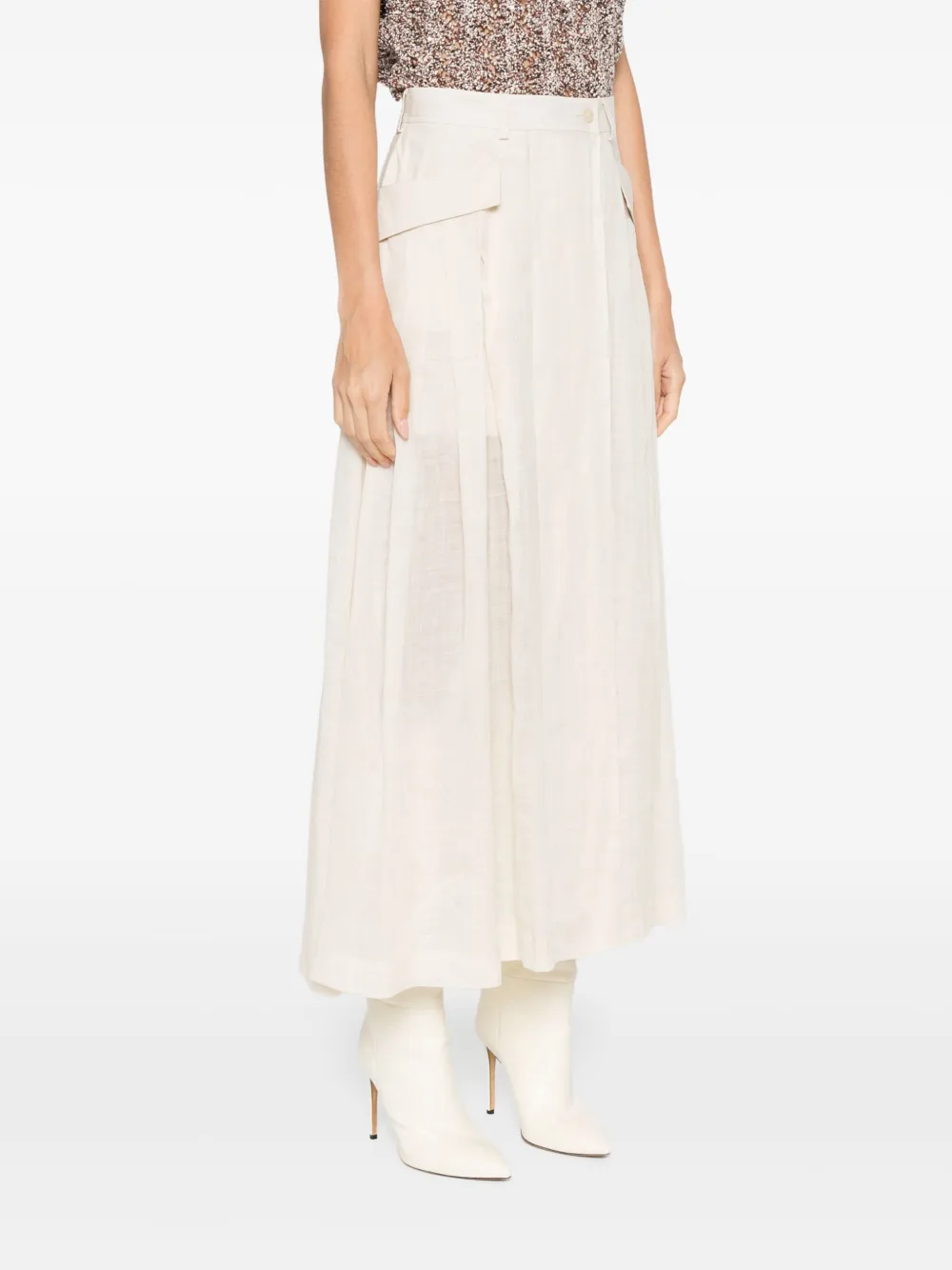 Alberta Ferretti Maxi-jurk Beige