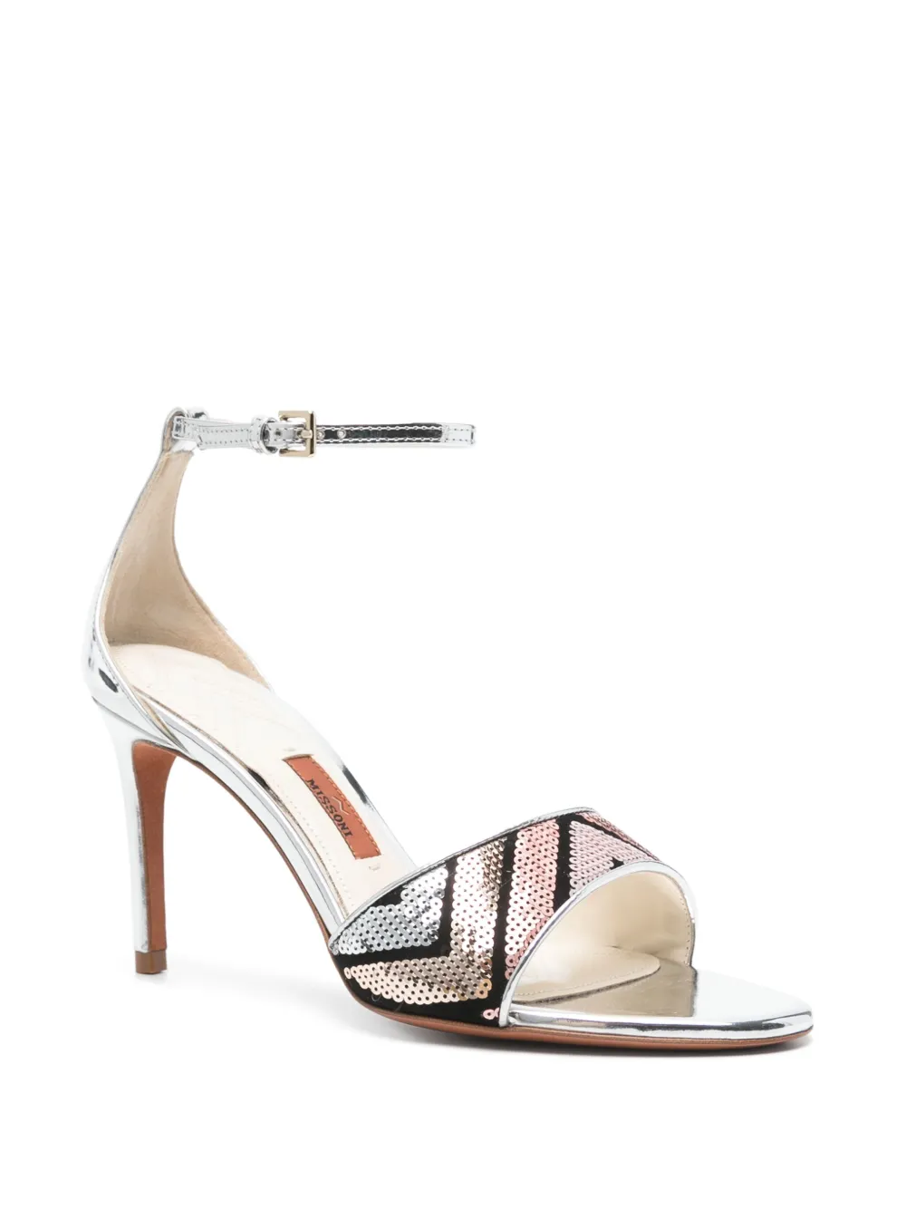 MISSONI 80MM SEQUINNED SANDALS