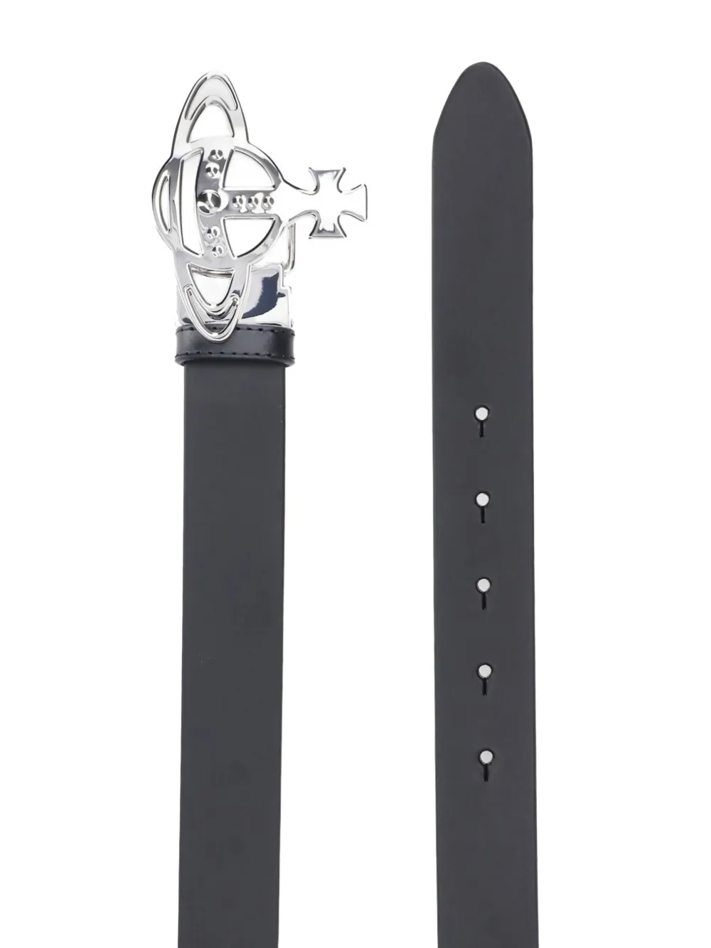 Vivienne Westwood buckle leather belt - Zwart