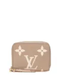 Louis Vuitton Pre-Owned 2020 Bicolor Monogram Empreinte Giant Zippy Purse coin pouch - Brown