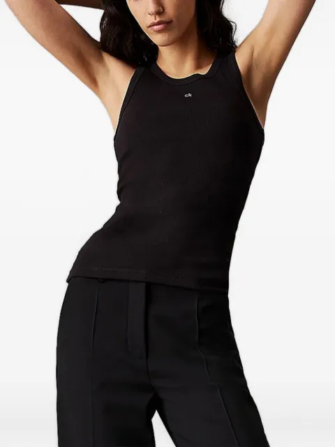 Calvin Klein camiseta de tejido fino de canalé