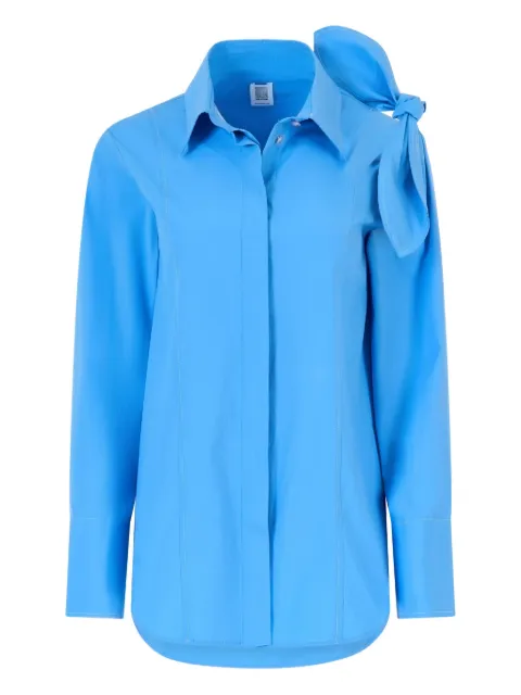 Rosie Assoulin camisa con nudo