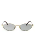 Miu Miu Eyewear hexagonal-frame sunglasses - Gold