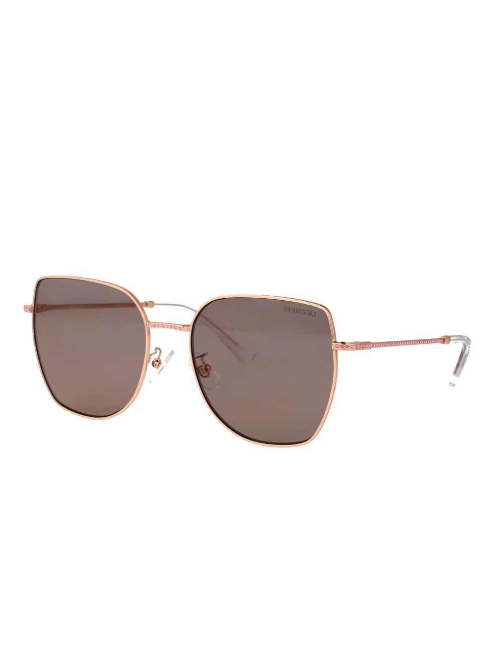 Swarovski Zonnebril met cat-eye montuur - Roze