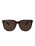 Swarovski tortoiseshell square-frame sunglasses - Brown