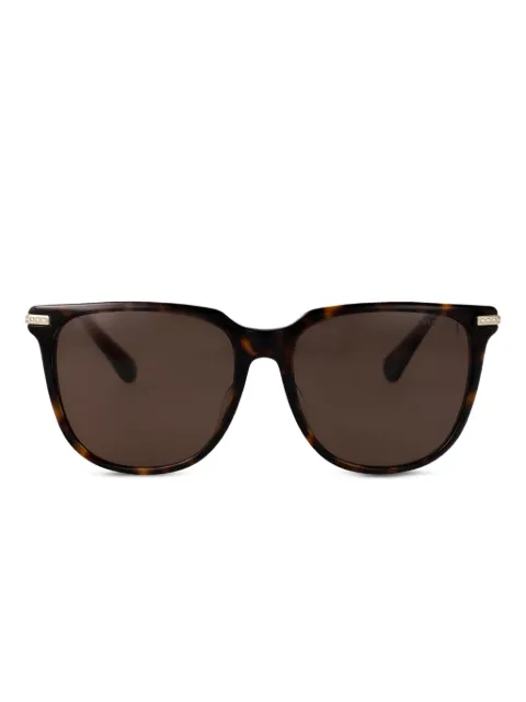 Swarovski tortoiseshell square-frame sunglasses