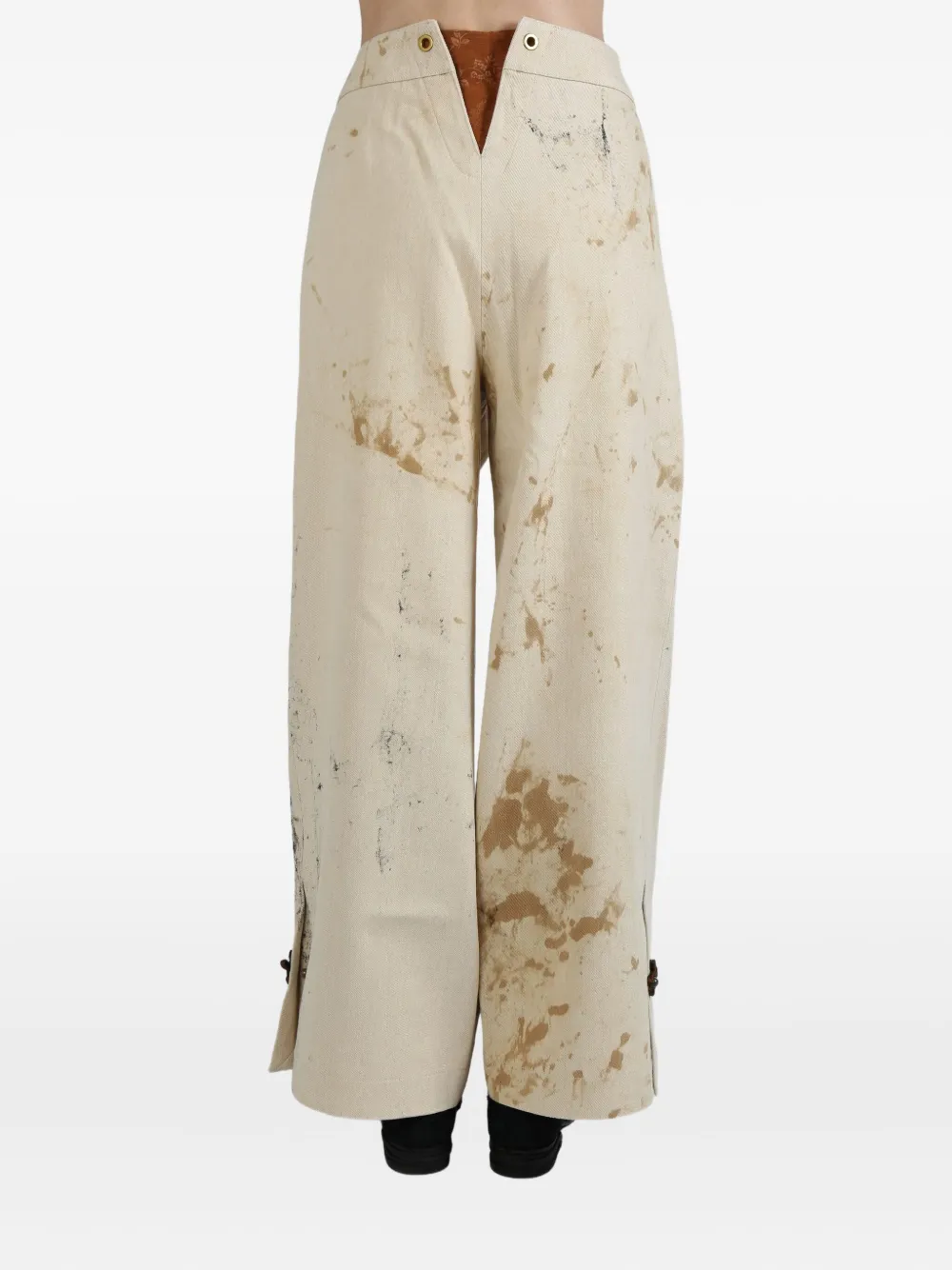 COMMUNS paint-splattered trousers | Straight-Leg Pants | Image 2