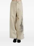 COMMUNS paint-splattered trousers - Neutrals