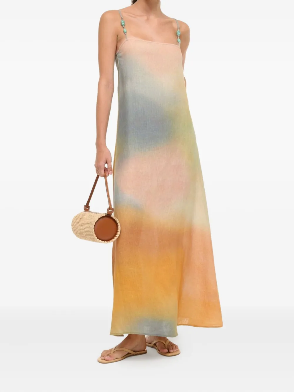 STAUD Laura maxi dress - Oranje