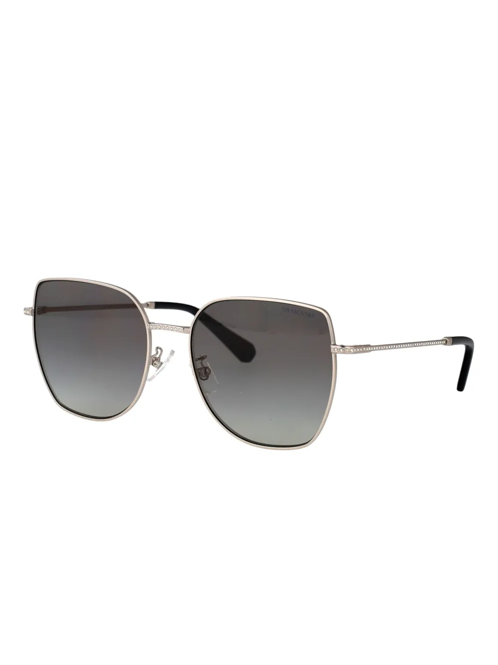 Swarovski Zonnebril met cat-eye montuur - Zilver
