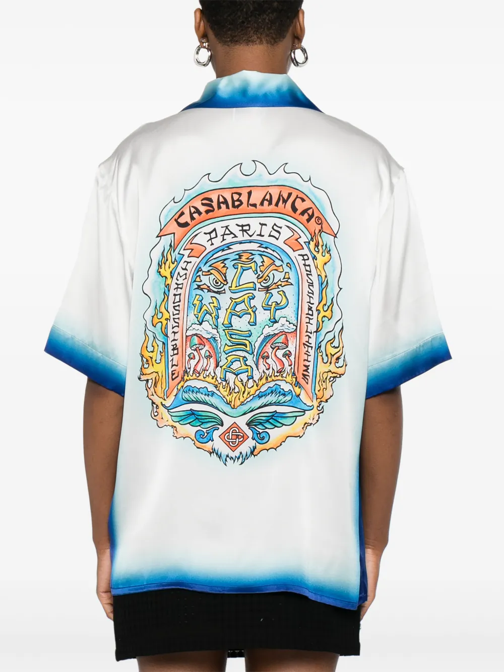 Casablanca Casa Way Skate T-shirt Wit