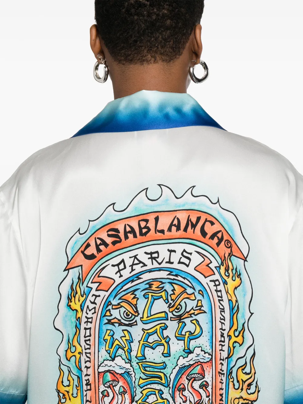 Casablanca Casa Way Skate T-shirt Wit