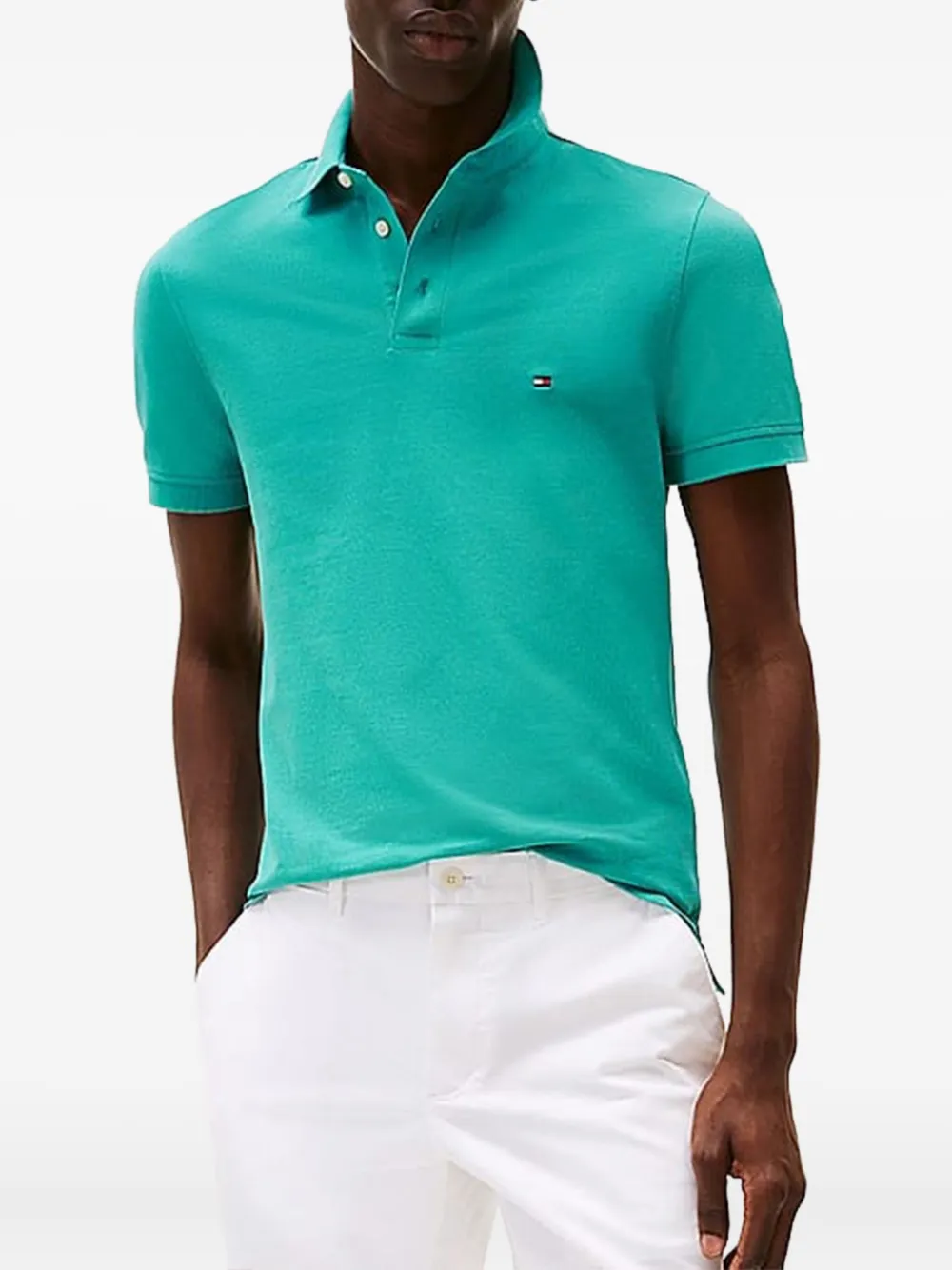 Tommy Hilfiger Piqué poloshirt Groen