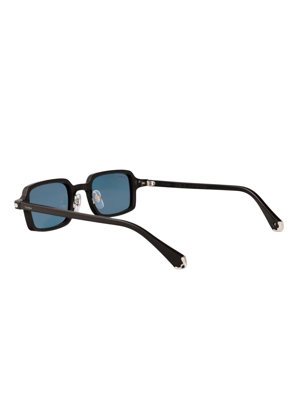 Cartier Eyewear Zonnebril met rechthoekig montuur Zwart