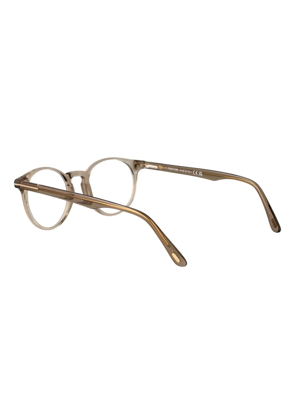 TOM FORD Eyewear FT5557-B bril met rond montuur Groen