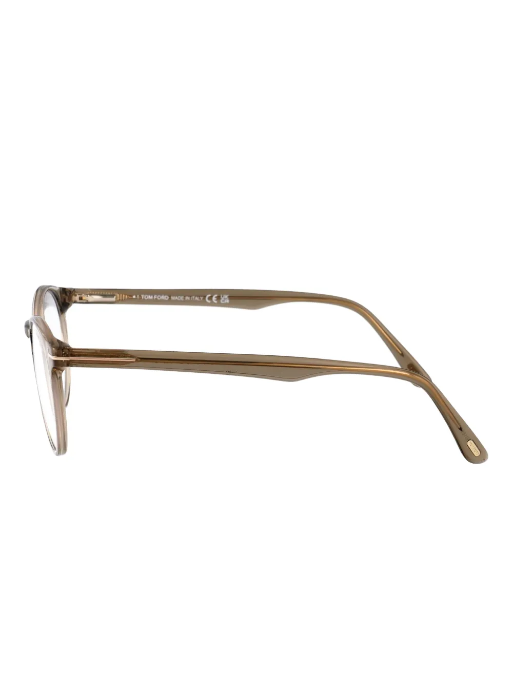 TOM FORD Eyewear FT5557-B bril met rond montuur Groen