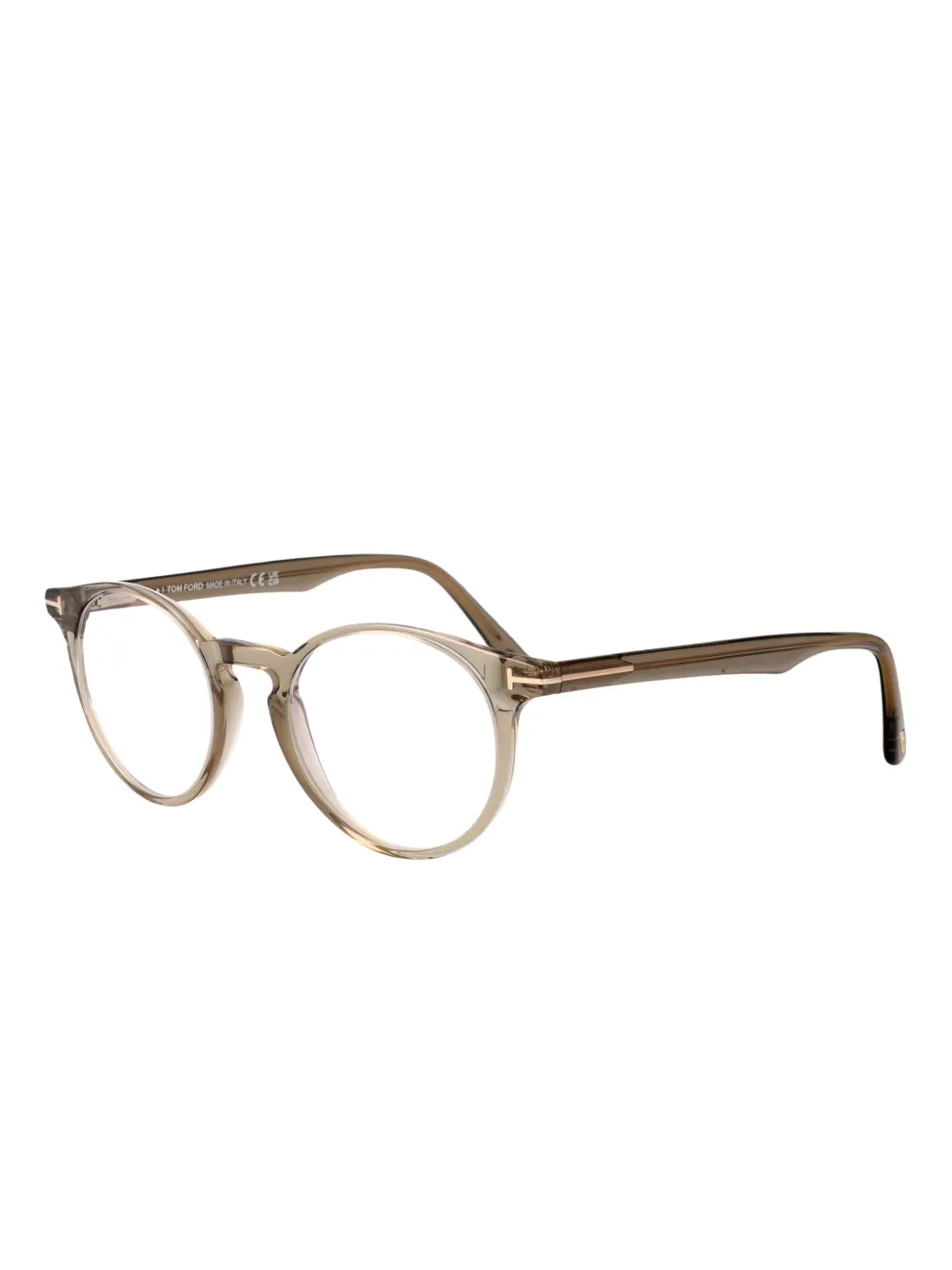 TOM FORD Eyewear FT5557-B bril met rond montuur Groen