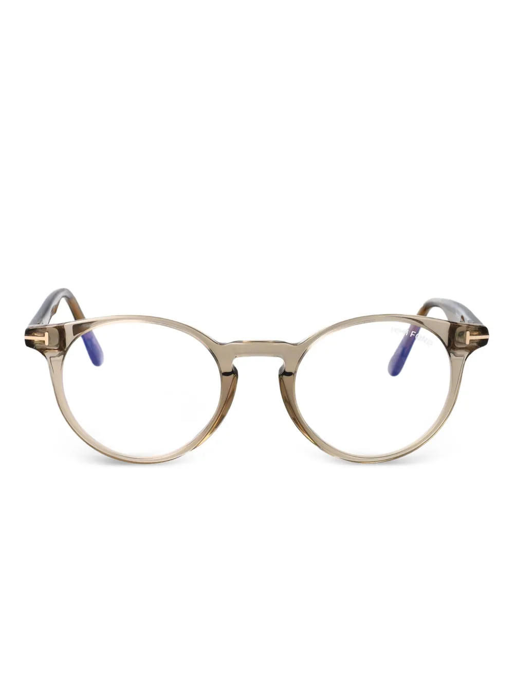 TOM FORD Eyewear FT5557-B round-frame optical glasses - グリーン TOM FORD Eyewear FT5557-B round-frame optical glasses - グリーン