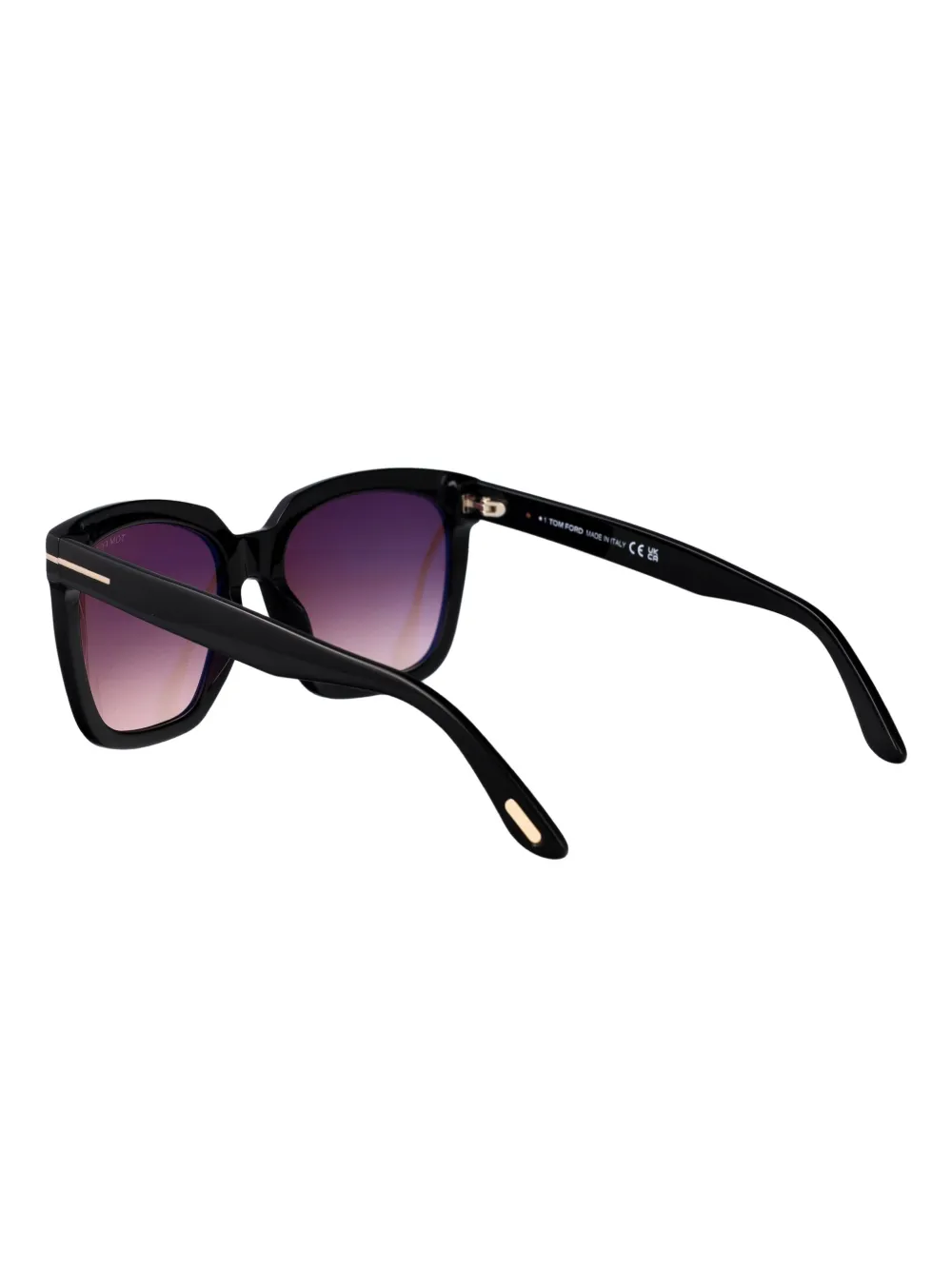 TOM FORD Eyewear Zonnebril met oversized montuur Zwart