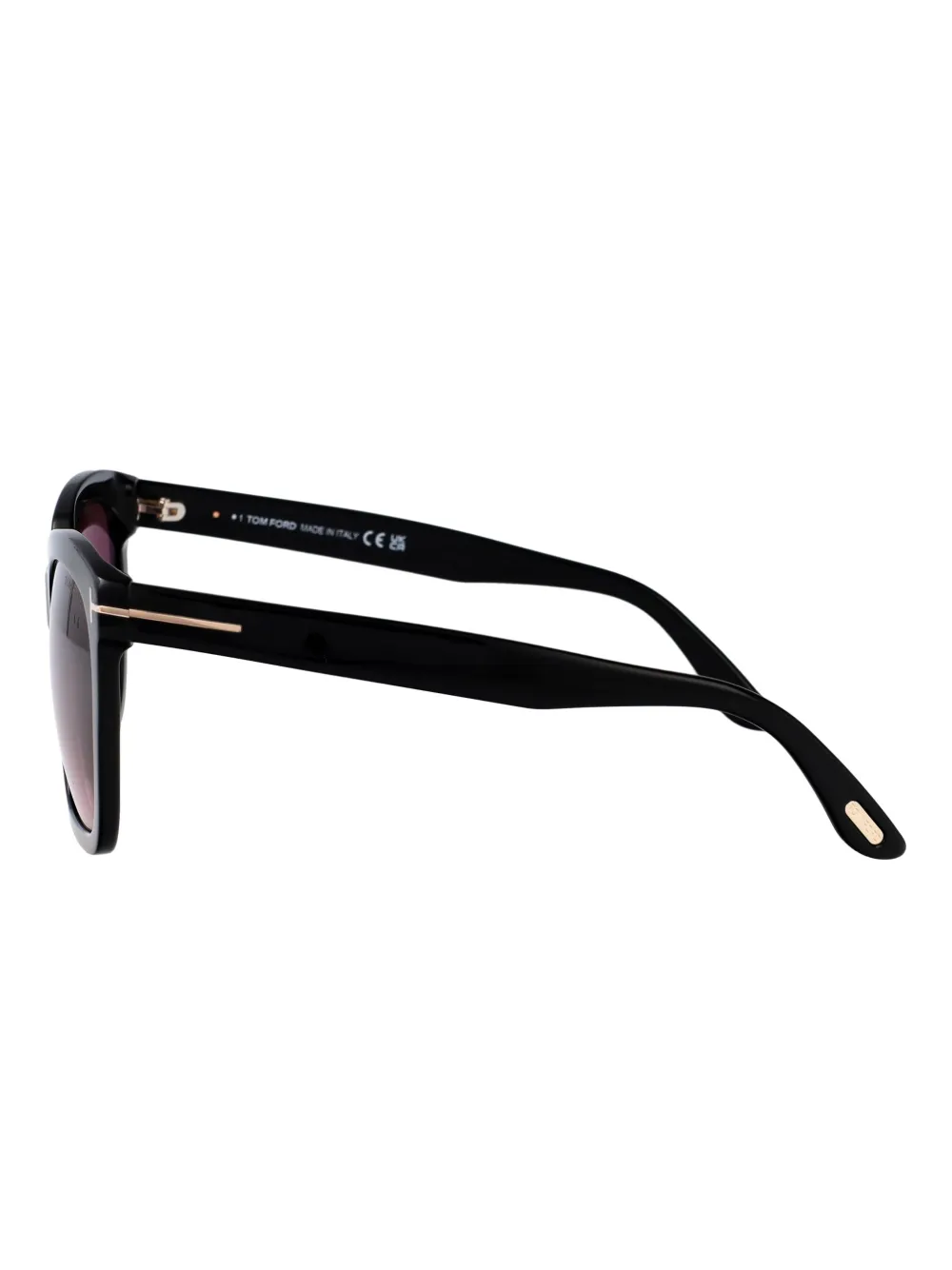TOM FORD Eyewear Zonnebril met oversized montuur Zwart