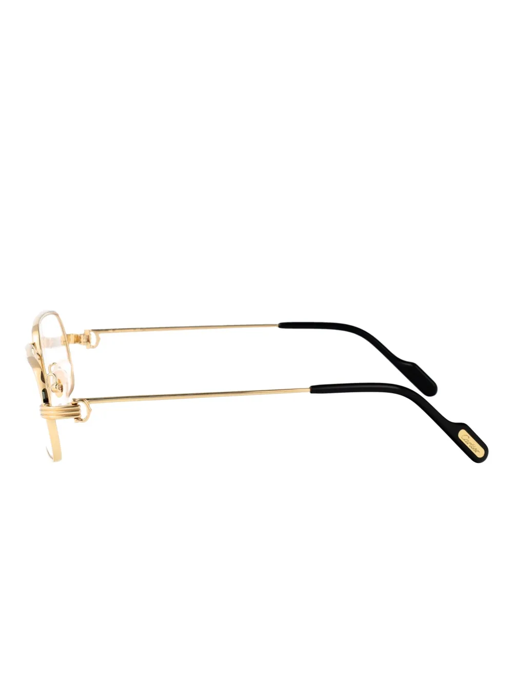 Cartier Eyewear Bril met vierkant montuur Goud