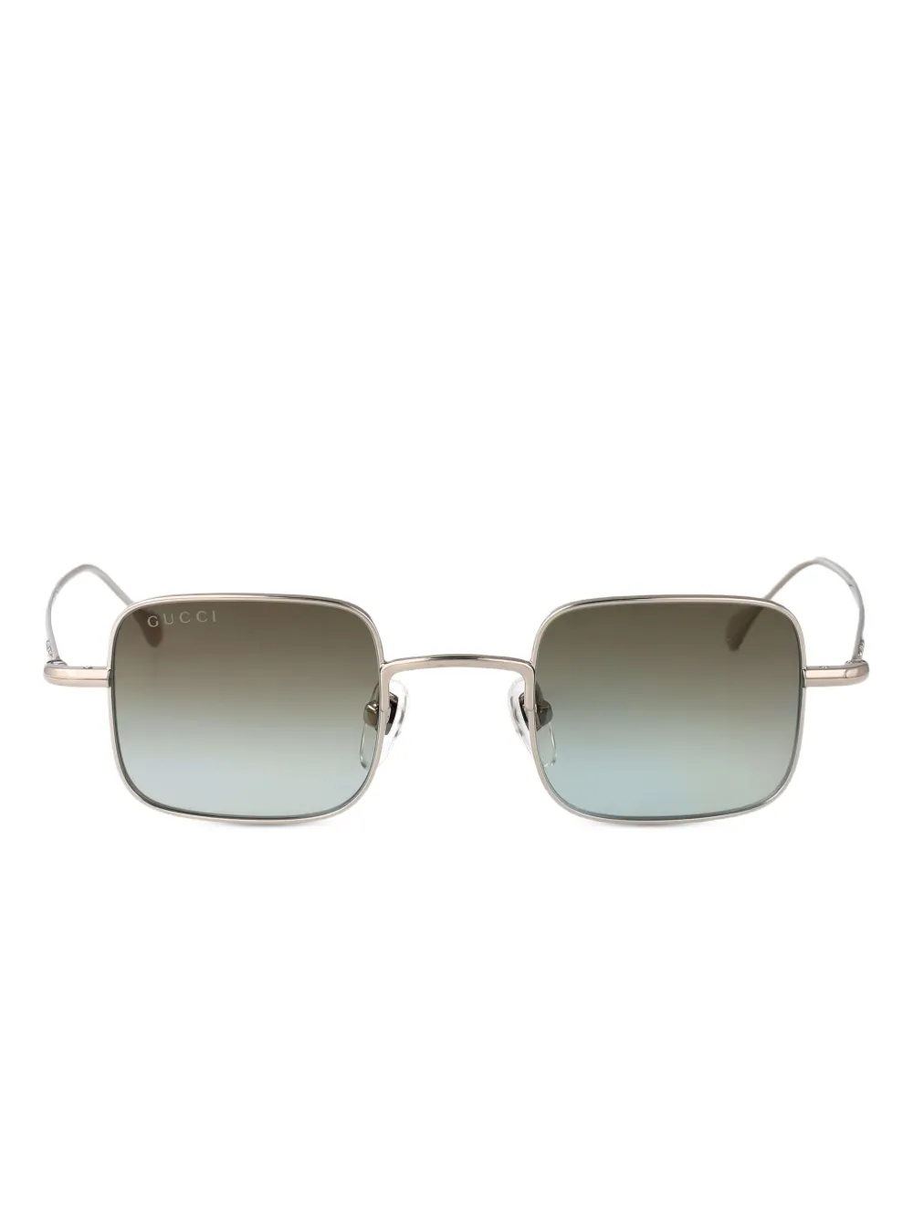 Gucci Eyewear Zonnebril met vierkant montuur Goud