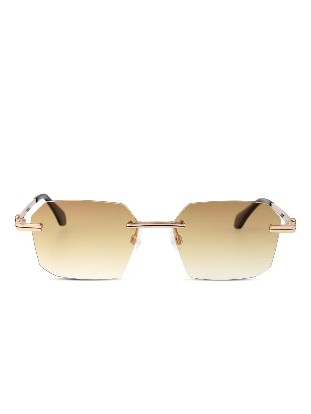 Palm Angels Eyewear Occhiali da sole geometrici - Oro