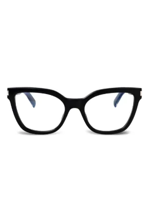 Prada Eyewear キャットアイ メガネフレーム | ブラック | FARFETCH JP