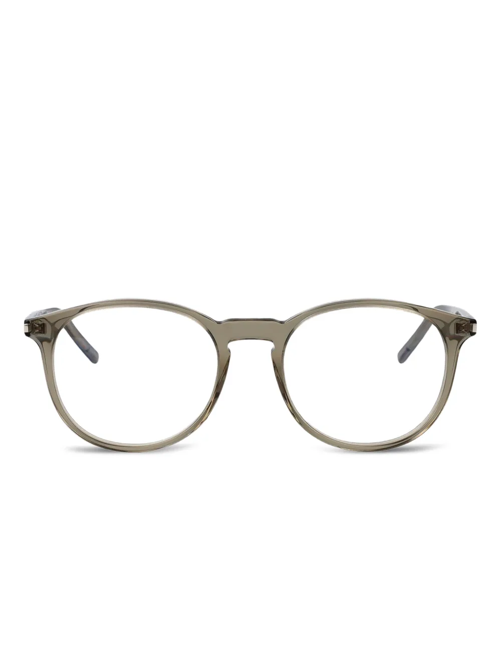 Saint Laurent Eyewear SL 106 round-frame optical glasses | Green | Image 1