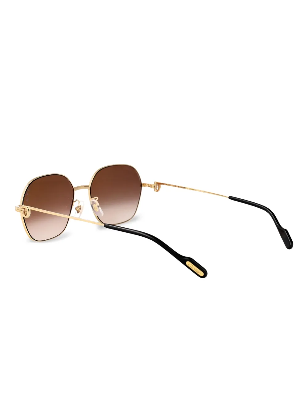 Cartier Eyewear Zonnebril met geometrisch montuur Goud