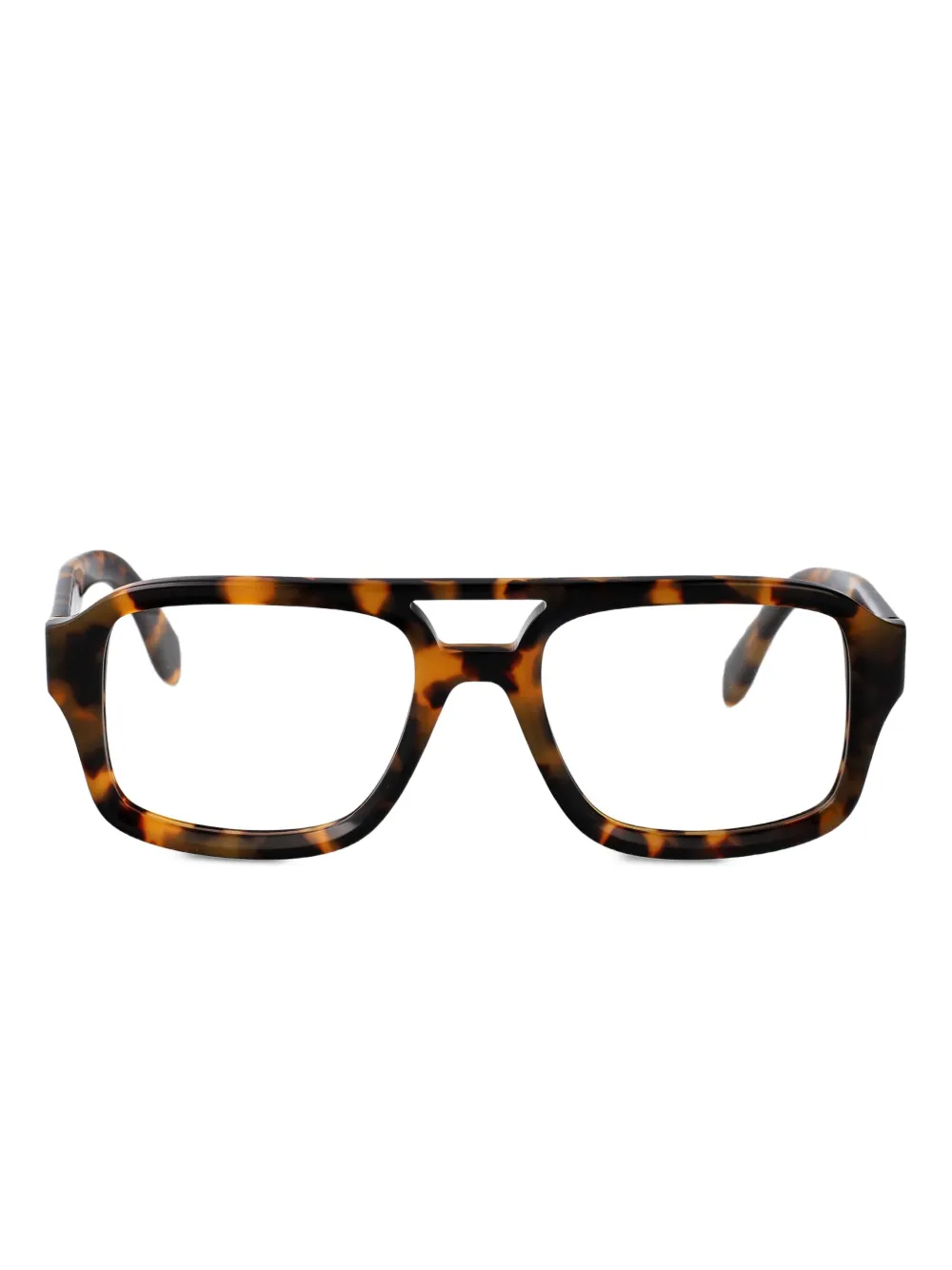 Palm Angels Eyewear tortoiseshell-effect glasses | Brown | Image 1