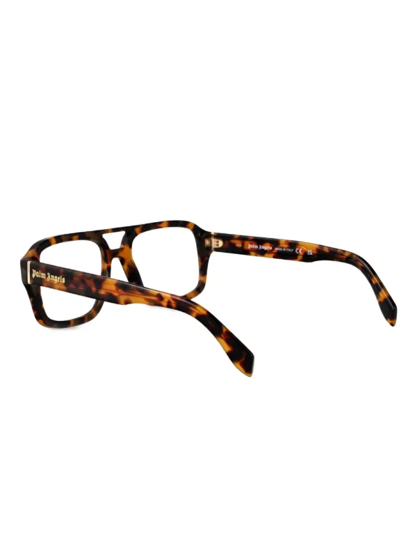 Palm Angels Eyewear トータスシェル 眼鏡フレーム | ブラウン